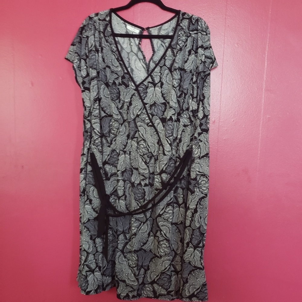 Butterfly print dress